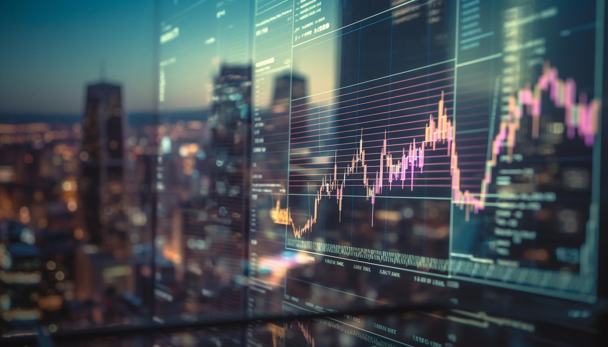 Investment charts and analytics